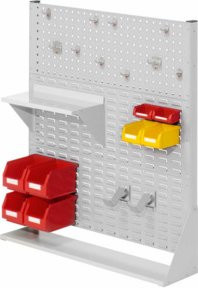 Kappes Stellwand RasterPlan Gr. 3 einseitig in RAL 7035 Grau mit Ausstattung 1, B/H: 100 x 110 cm - Bild 1