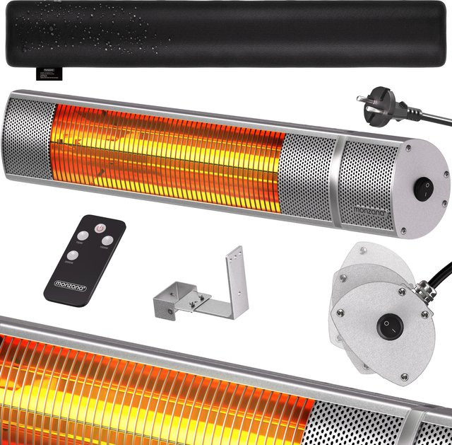 Heizstrahler Monzana MZH2000 Silber 2000W aus Aluminium - Bild 1