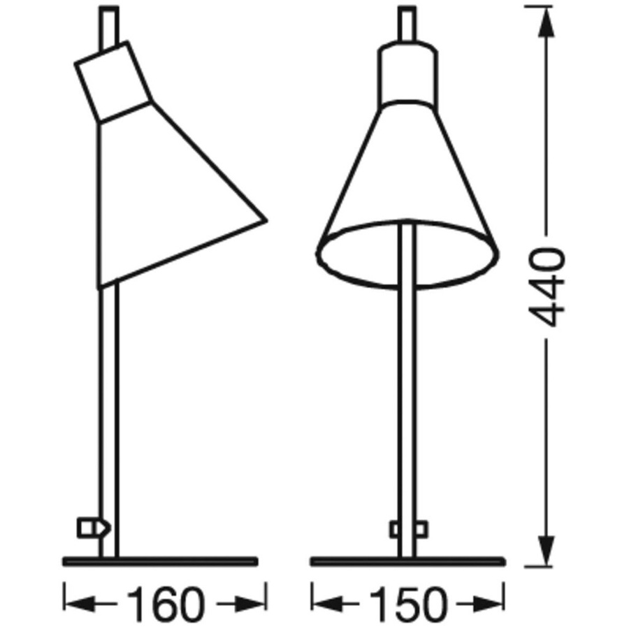 LEDVANCE Tischleuchte Decor Tokio in Schwarz aus Metall mit japanischem Design, Höhe: 44 cm - Bild 3