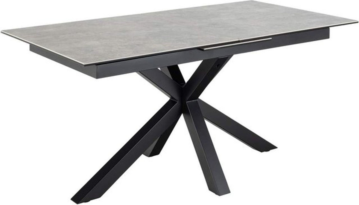 HELLIN Ausziehtisch Heaven in Grau mit Keramikplatte und Zusatzplatte, Rechteckig, Modern - Bild 1