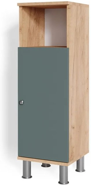 Vicco Midischrank Fynn Badschrank für das Badezimmer in Eiche Grün, B/H: 30 x 95 cm - Bild 1