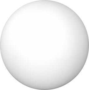 EVN Lichttechnik Kugel-Gartenleuchte Weiß mit E27 Fassung, Durchmesser: 60 cm - Bild 1