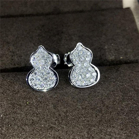 YIRAN Jewelry Ohrringe, 925 Silber, Zirkonia, Damen, Silber