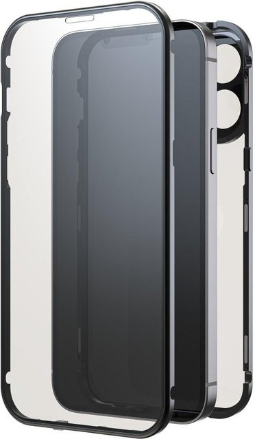 Cover 360° Glass Handyhülle für Apple iPhone 15 Pro Max, Schwarz - Bild 1