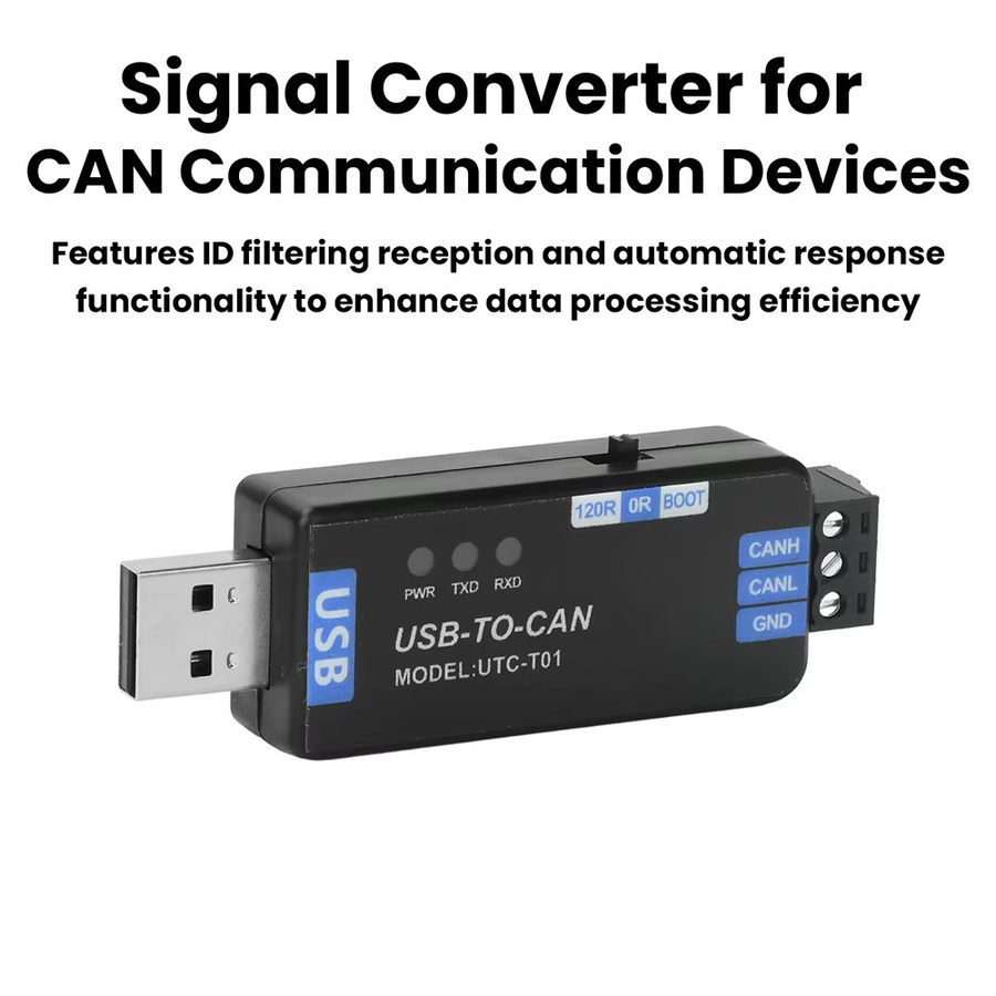 Gaqqee CAN Snalyzer USB-zu-CAN-Modul USB-zu-PCAN-Adapter in Schwarz - Bild 2
