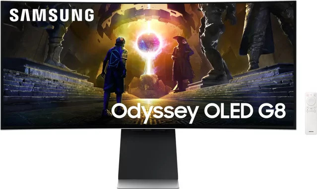 Samsung Odyssey OLED G8 S34DG850SUXDU Gaming-Monitor, 34 Zoll, QHD, Silber - Bild 1