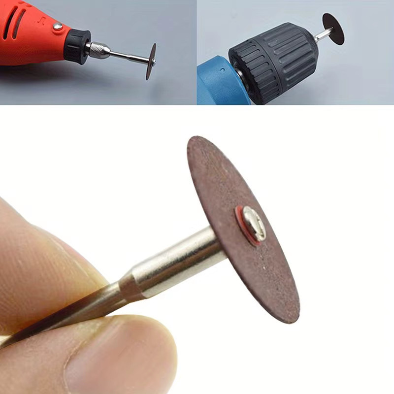 LouCnloin Schleifscheiben und Kreissäge-Klingen Set für Multitool zum Schneiden von dünnem Eisen, Braun - Bild 3