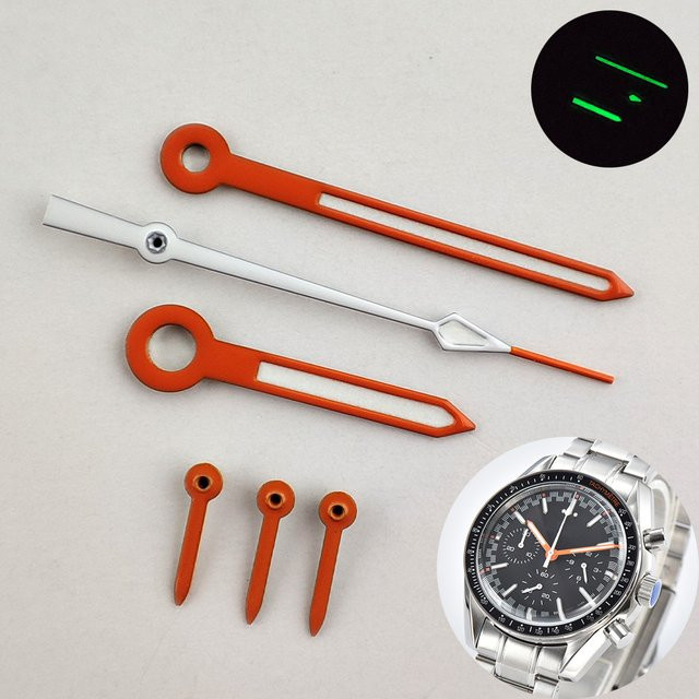 OUMASHI Uhrenzubehör VK63 Zeiger, Orange, Grün Leuchtend - Bild 1