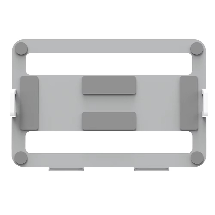 VODOOL Dual-Monitor-Ständer mit C-Klemme und Ösenmontagebasis in Silber und Grau für dein Home Office - Bild 2