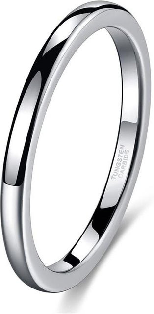 POMOiii Ring Wolframstahl, Schwarz, Unisex - Bild 1