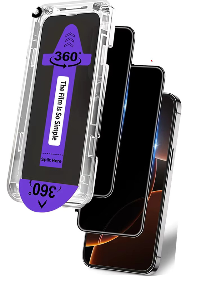NNBILI 2 Stück 360-Grad-Displayschutzfolie transparent für iPhone 17 16 15 14 13 12 11 Pro Max und 17Air 16E Serie - Bild 6