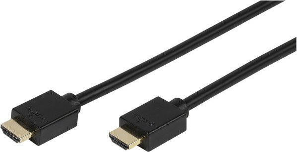Vivanco High Speed HDMI Kabel mit Ethernet, schwarz, Länge: 1,0 m - Bild 1