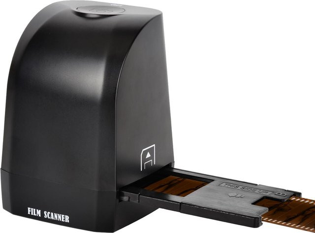 KONNWEI 135 Film-Dia-Scanner-Konverter, tragbarer Negativfilm-Scanner mit 8 Megapixel CMOS-Sensor für 35 mm bis 135 mm, Schwarz - Bild 1
