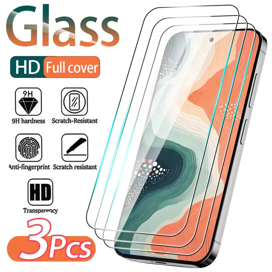 3er-Pack Samsung Galaxy A07 Schutzfolie aus gehärtetem Glas, transparent, HD Clear Premium Schutz - Bild 2