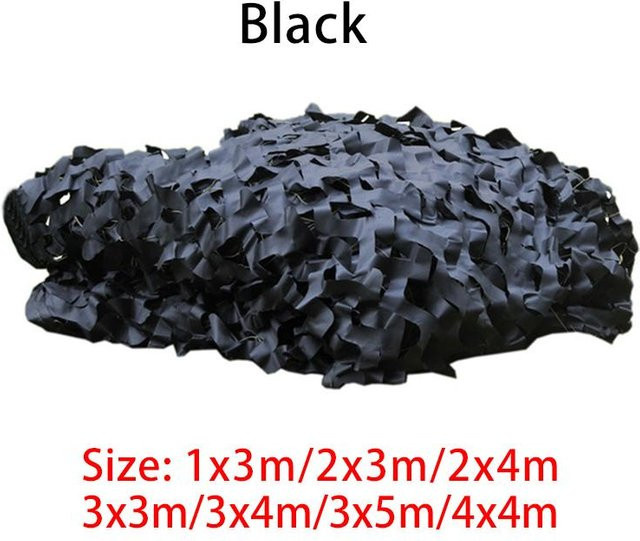 7CraftHobby Tarnnetz für Outdoor, Camping und Jagd, Farbe: Grün und Schwarz, B x B x H: 3 x 3 x 0,3 m - Bild 1