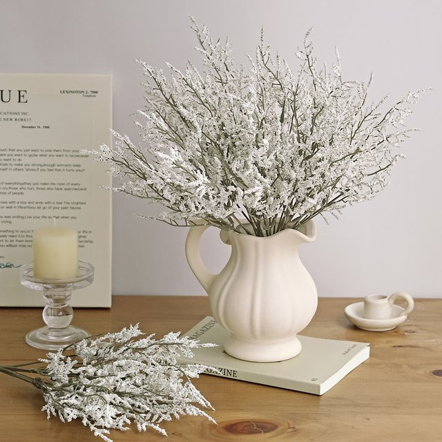 ZQCY Künstliches Gras in Weiß für Boho-Hochzeitsdekoration und Outdoor-Gartengestaltung - Bild 1