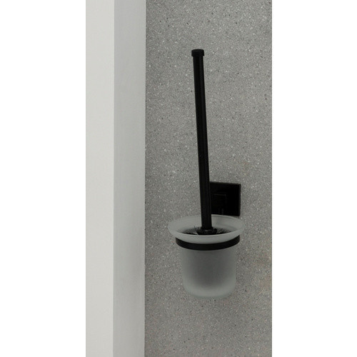 Fackelmann Toilettenbürste New York mit Halter in Schwarz und Bunt, B/T/H: 11,5 x 15 x 38 cm - Bild 2