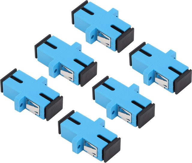 50 Stück Fiber Optic Adapter SC UPC Simplex Singlemode Koppler Internet Connector Tool in Blau - Bild 1