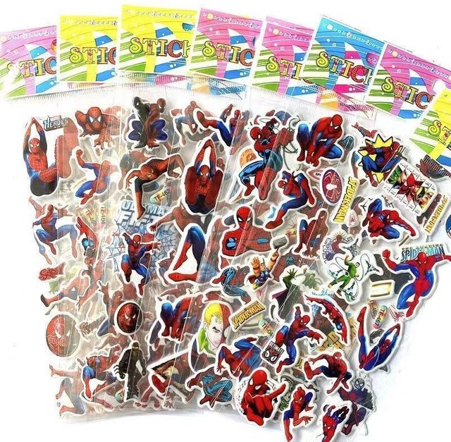 MINISO Spiderman Aufkleber, 6-teiliges Set - Bild 1