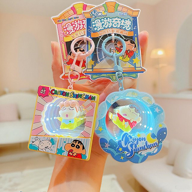 Bandai Crayon Shinchan Fantasy Leuchtender Schlüsselanhänger, Acryl-Charm - Bild 1