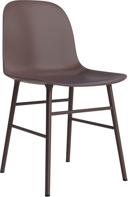Normann Copenhagen Form Stuhl mit braunem Metallgestell in skandinavischem Design - Bild 1