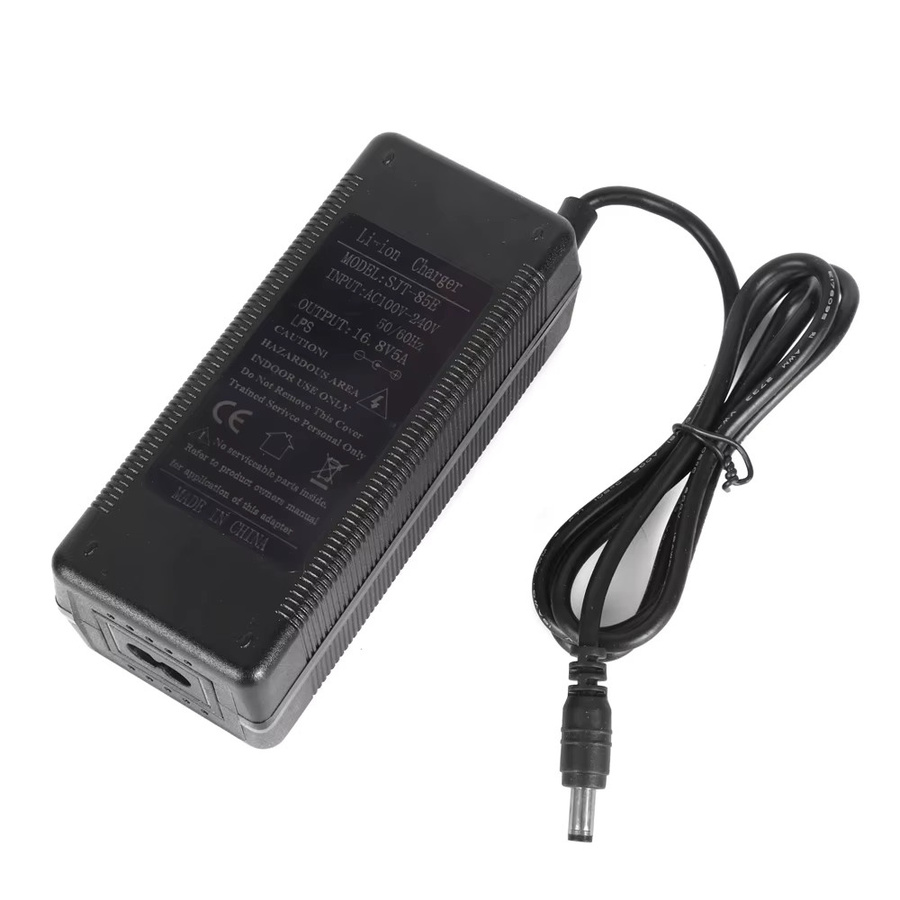 HONGPOE 18650 Batterieladegerät mit zweifarbiger Arbeitsanzeige in Schwarz für Lithium-Batterien mit 4,2 V bis 16,8 V und bis zu 10 A inklusive Adapter - Bild 3
