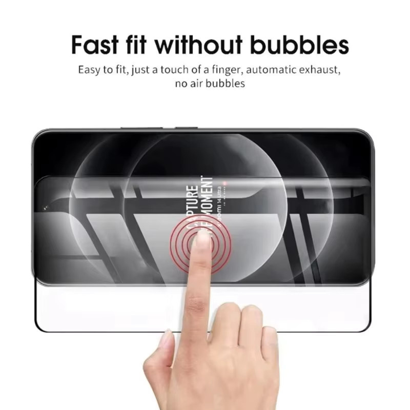 4in1 Displayschutzfolie aus gehärtetem Glas für Xiaomi 14 Ultra, 14 Pro, 13, 12 Pro und Mi 13 Pro inklusive Kameraobjektivfolie, transparent - Bild 6