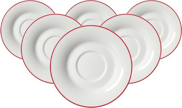 Ritzenhoff & Breker Teeuntertassen Ostfriese Weiß 6er Set Durchmesser: 12,5 cm - Bild 1