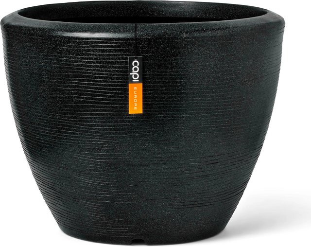 Capi Pflanztopf Kugel Granite Schwarz Breite: 34 cm, Höhe: 25 cm - Bild 1