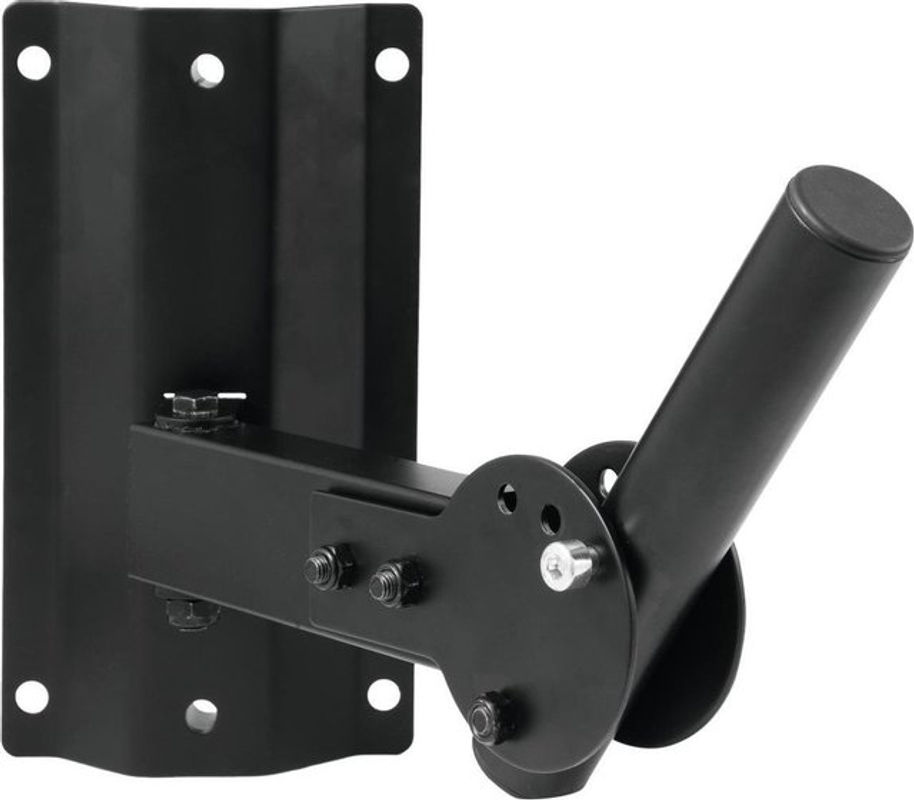 Omnitronic WH-1 Lautsprecher-Wandhalterung und Deckenhalterung, neigbar und schwenkbar, Schwarz - Bild 2