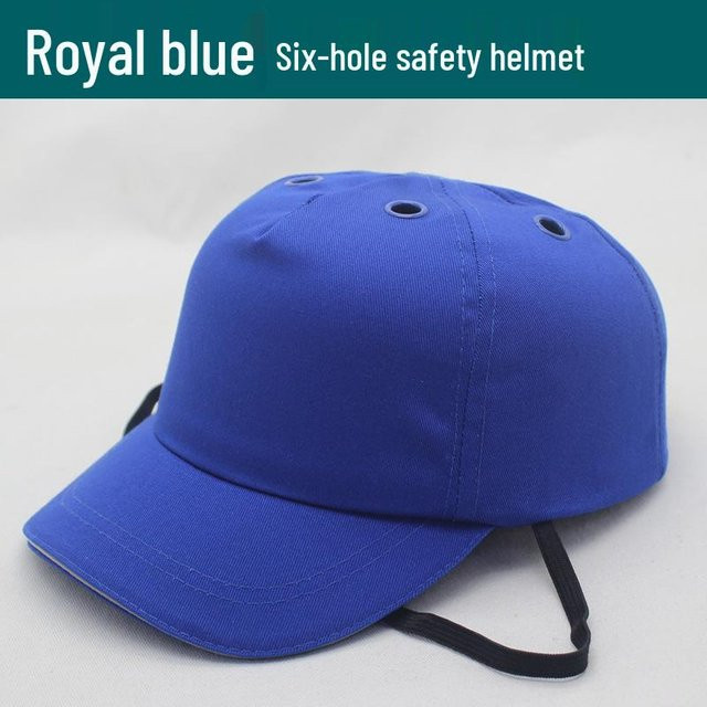 FashionFlair Stoßkappe in Blau mit Kunststoff-Innenschale, Größe L (58-60 cm) - Bild 1
