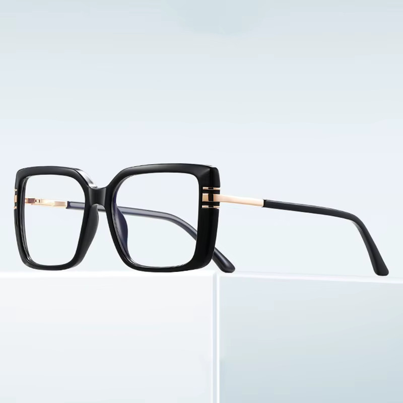CCspace Lesebrille, Vollrand, Square, Metall, Schwarz, Damen - Bild 2