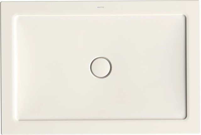 Bette Duschwanne Stage Extraflach Rechteck Flax Beige B/T: 120 x 80 cm - Bild 1