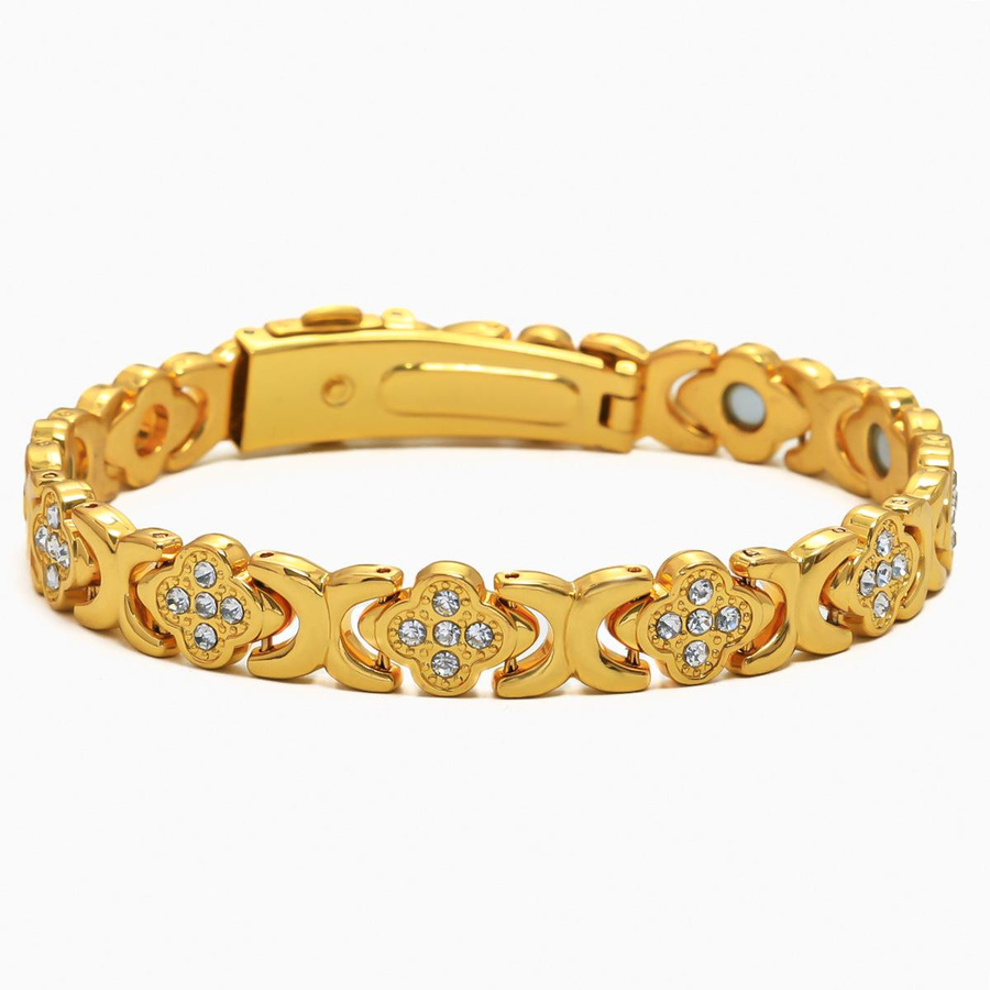 Got Now Magnetarmband, Kleeblatt, Zinklegierung, Diamant, Zirkonia, Damen - Bild 2