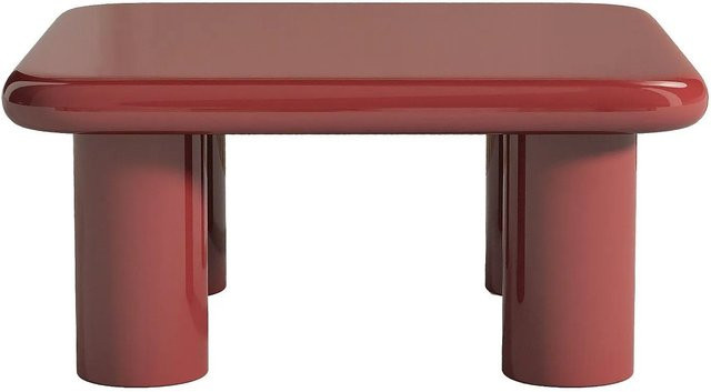 Couchtisch Tamisda Vente-unique in Bordeaux Rot, Design Wohnzimmertisch aus MDF, Breite: 90 cm, Tiefe: 41 cm - Bild 1