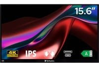 Verbatim PMT-15-4K Touchscreen-Monitor 39,6 cm (15,6 Zoll) 4K Ultra HD IPS LCD Schwarz mit USB-C, USB-A und HDMI - Bild 2