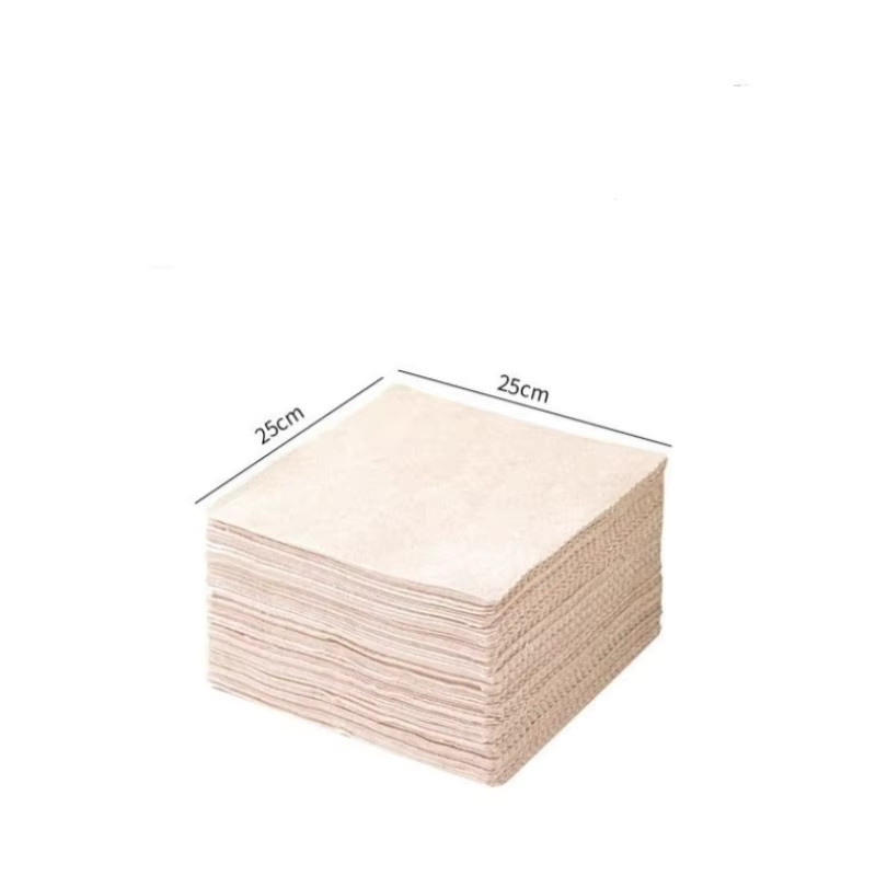 10er Set Luffa-Tücher aus Naturfasern in Beige zur Fettlösung und Wasseraufnahme für die Küche - Bild 3