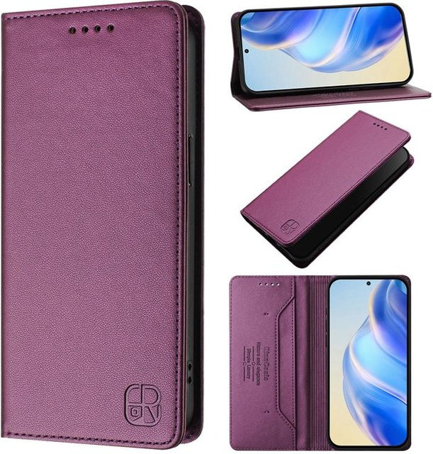 HMD Skyline Wallet Slot Case Magnetische Schutzhülle in Purple für HMD Skyline, Pulse Pro, Pulse+ und Fusion - Bild 1