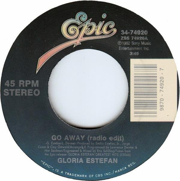Go Away von Gloria Estefan, 7-Zoll Vinyl - Bild 1