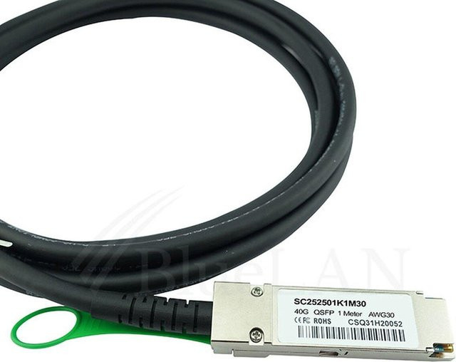 BlueLAN InfiniBand-Kabel QSFP Schwarz 5 m - Bild 1