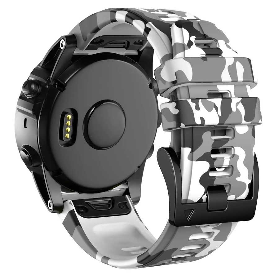 QCTOG Uhrenarmband Silikon, 22 26mm, Schwarz, Unisex - Bild 3