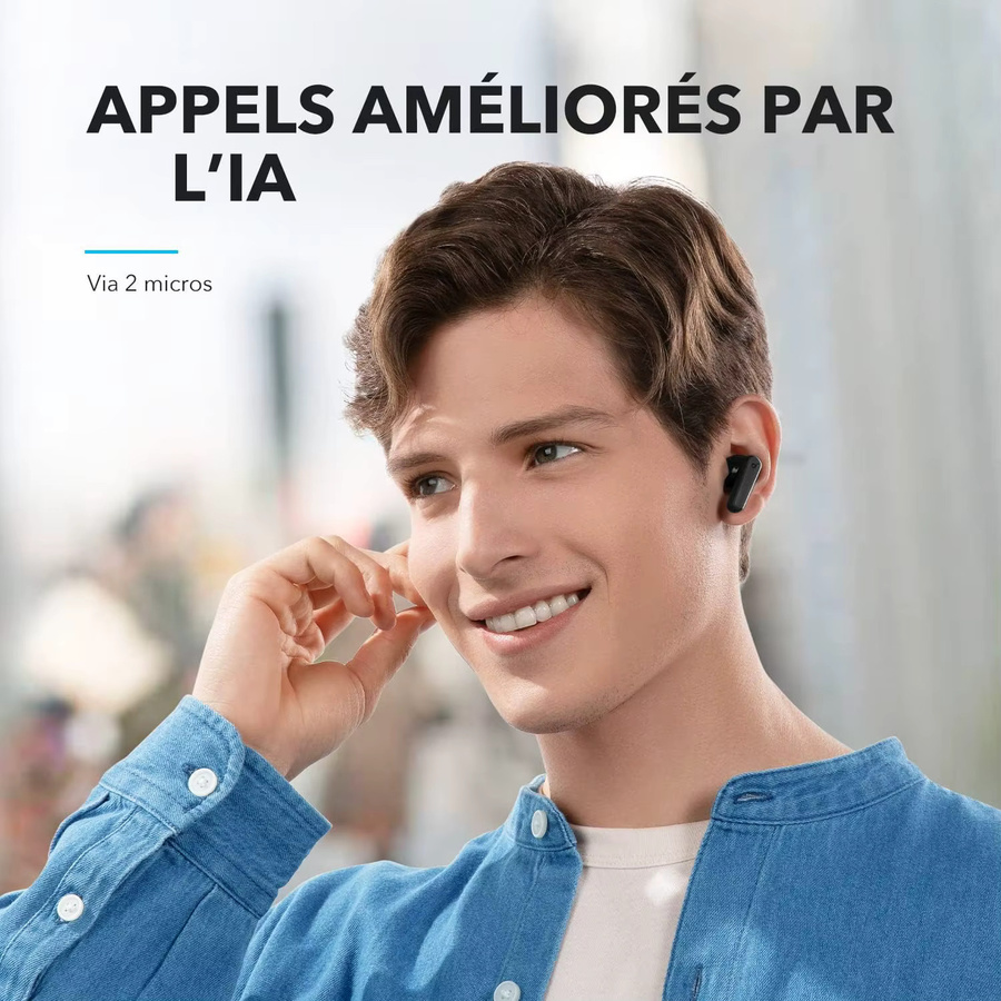 Soundcore by Anker R50i Wireless Bluetooth In-Ear Kopfhörer mit 10 mm Treibern und anpassbarem EQ in Schwarz oder Weiß - Bild 4