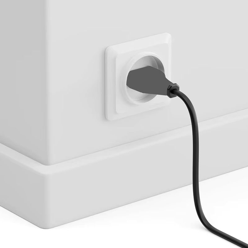 VBDWRM EU zu IEC 320C C7 AC-Netzkabel Schuko CEE7/16 bis C7 Figure 8 Stromkabel für Samsung Philips Sony LED-Fernseher in Schwarz - Bild 2