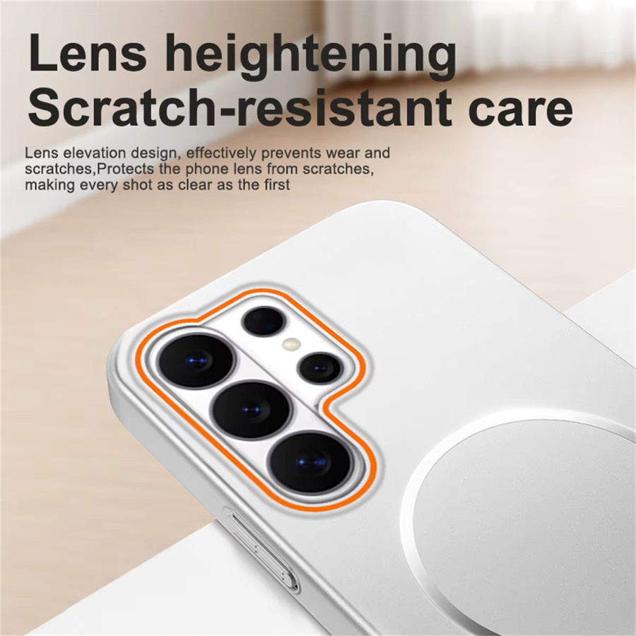 MagSafe Handyhülle mit metallischem Farbverlauf in Silber für Samsung Galaxy S26 Ultra S25 Edge S24 FE S23 S22 Plus A56 A55 - Bild 2