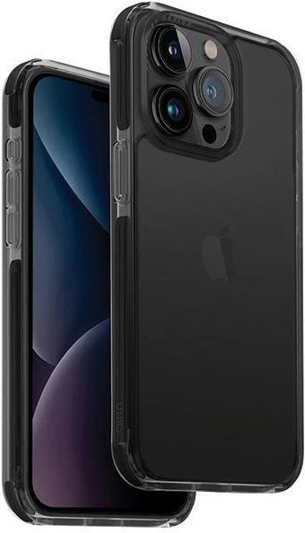 UNIQ Combat Etui für iPhone 15 Pro Max 6.7 Zoll in Schwarz/Carbon Black - Bild 1