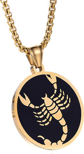 MAGIC ZONE Anhänger, Tierkreis Sternbild, Edelstahl, Gold, Unisex - Bild 1