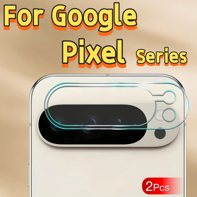 2er-Set HD Kameraobjektivschutz aus gehärtetem Glas für Google Pixel 9 Pro XL, 8, 7, 6, 6A, 7A, 8A in Transparent - Bild 1