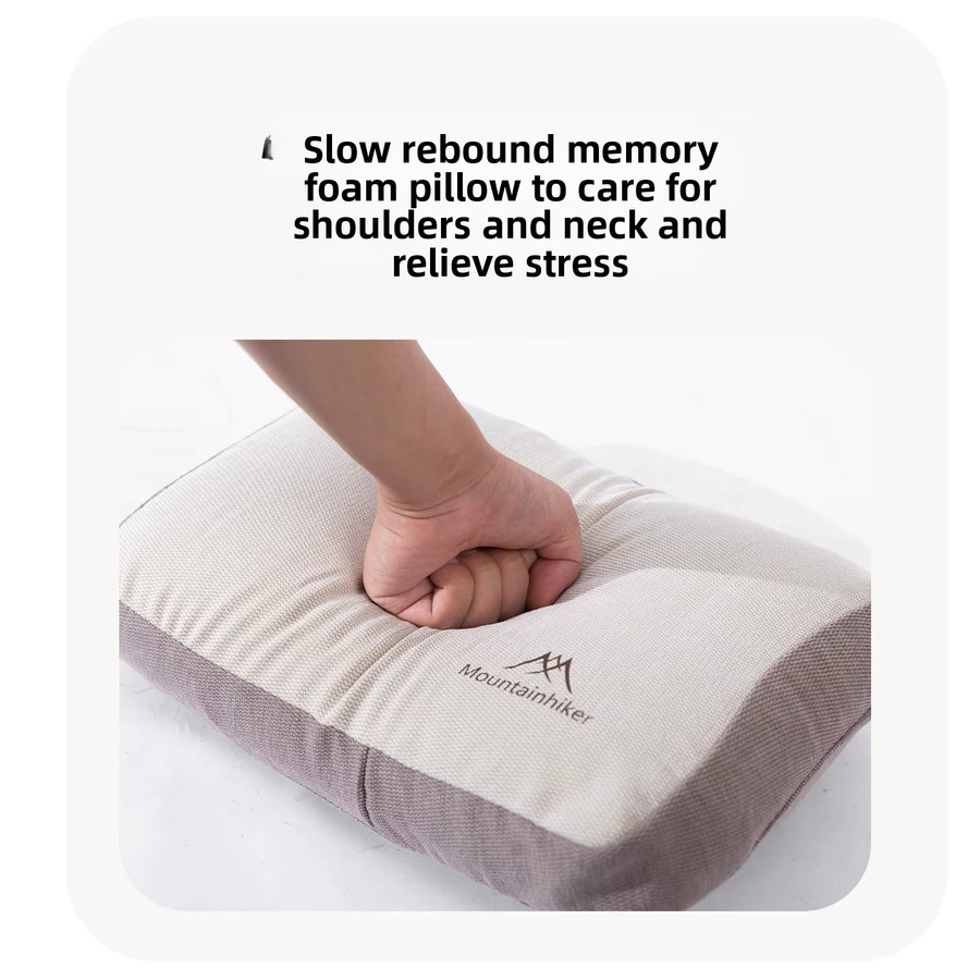 Mountainhiker Camping Memory Foam Cloud Nest Kissen aus Baumwolle für Outdoor und Mittagspausen, Höhe: 10 cm - Bild 3