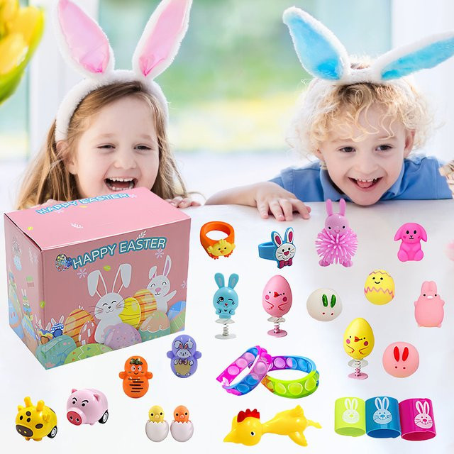 NovaSphere Oster-Ei-Füller mit Mini-Neuheitenpuppen, 100/120 Stück - Bild 1