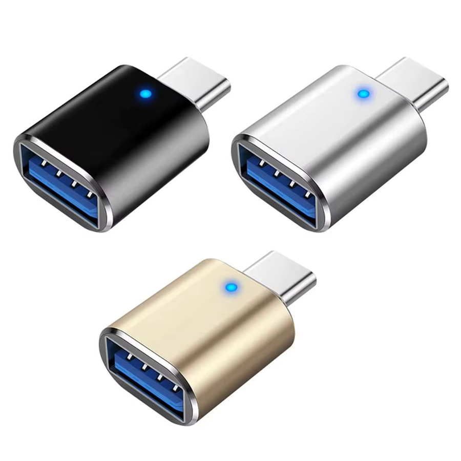 NNBILI USB 3.0 Typ-C auf USB-A OTG Adapter in Silber - Bild 6